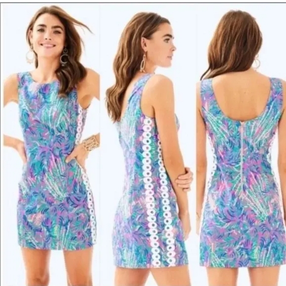 Lilly Pulitzer Dresses & Skirts - Lilly Pulitzer Shift Dress Mila Pink Sunset Coco Breeze Sleeveless Shift